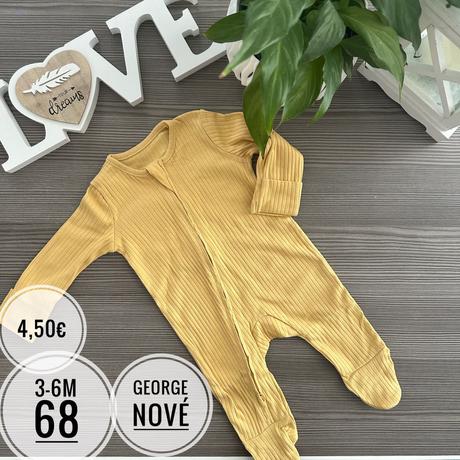 Nové overalové pyžamká rebrované, george,62 / 68