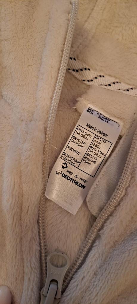 Tepla mikinka, decathlon,152