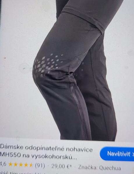 Dámske turisticke nohavice 2v1, decathlon,s