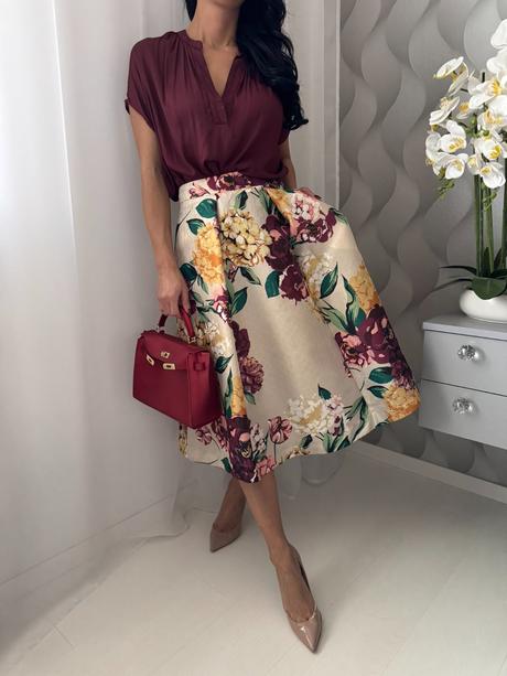 Autograph - kvetinová sukňa, marks & spencer,s