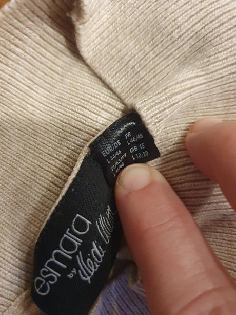 Bavlnené šaty elastické telové, veľ. 46/48, esmara,46