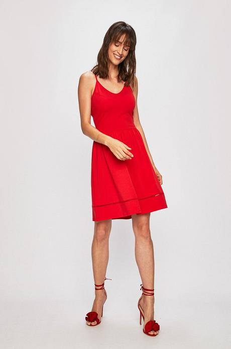 Dámske červené letné šaty only (m), only,m