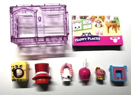 Postavicky shopkins, 6 ks+skrina,