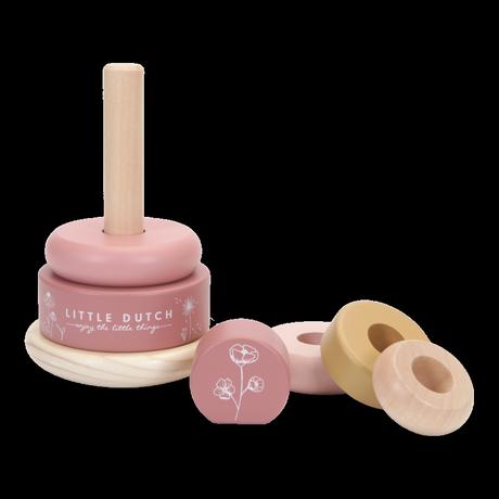 Little dutch nasadzovacie krúžky pink flowers 7012, 