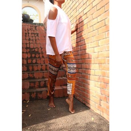 Voľné nohavice s potlačou ako na šatke, zara,xs