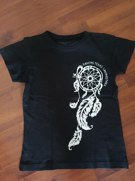 Čierne bavlnené tričko top stav veľ. s, 140