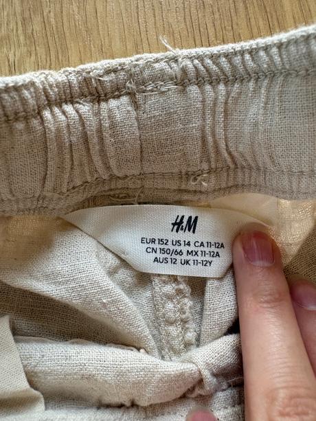 Ľanové nohavice - 152, h&m,152