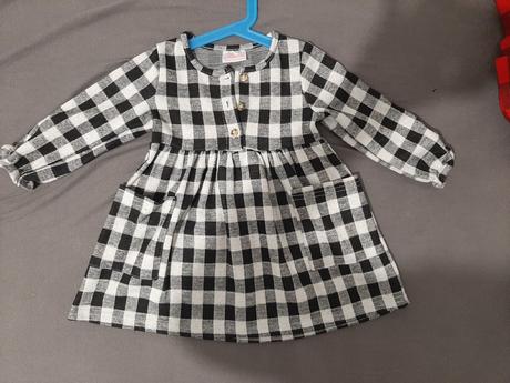 Kárované šaty, pepco,80