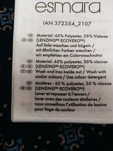 Dámske modré letné nohavice so vzorom, esmara, m, esmara,m