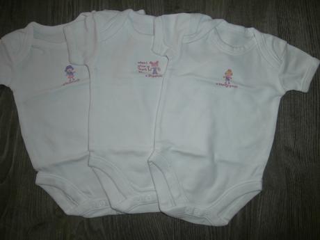 Body s  krátkym rukávom 3ks, 50–62