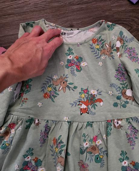 2x šaty, h&m,122