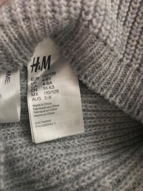Set čiapka+nekonečný šál 4-8 rokov, h&m,116