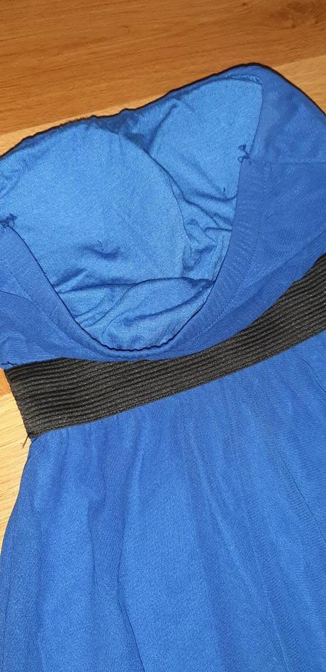 Modré letné šaty, s