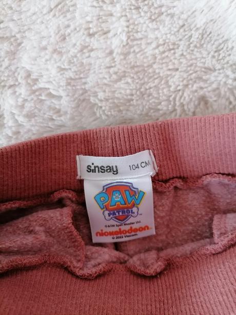 Nojavice/tepláky veľ. 104, labkova patrola, sinsay,104