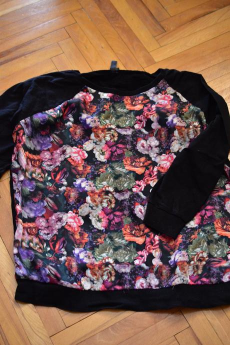 Dámsky kvetovaná mikina, bonprix,xl