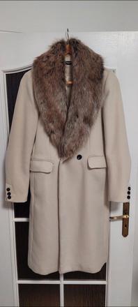 Dámsky kabát s kožušinou, f&f,m