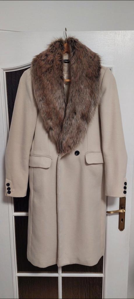 Dámsky kabát s kožušinou, f&f,m