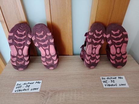 Dievc.sportové sandále zn.alpine pro veľ.32, alpine pro,32