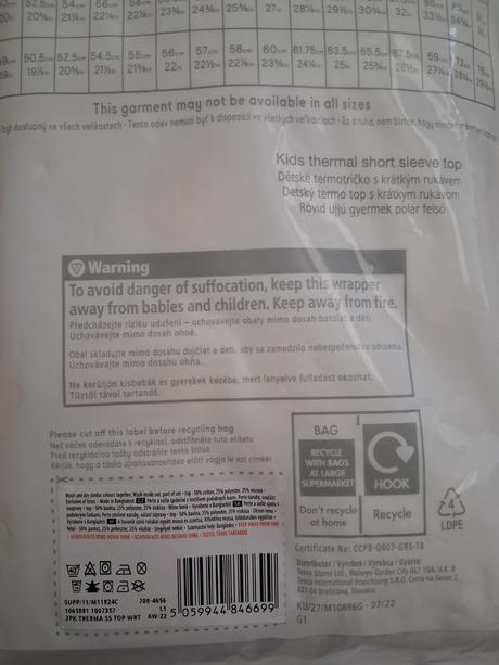 2x termo tričko, f&f,110