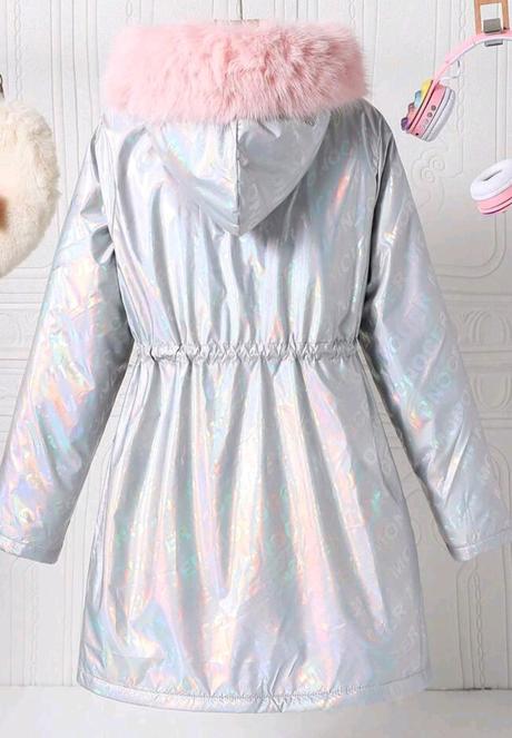 Vetrovkovy kabát zateplený kožušinkou, 128 / 134 / 140 / 146 / 152