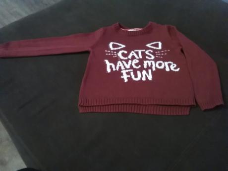 Cerveny svetrik h&m, top stav, h&m,92