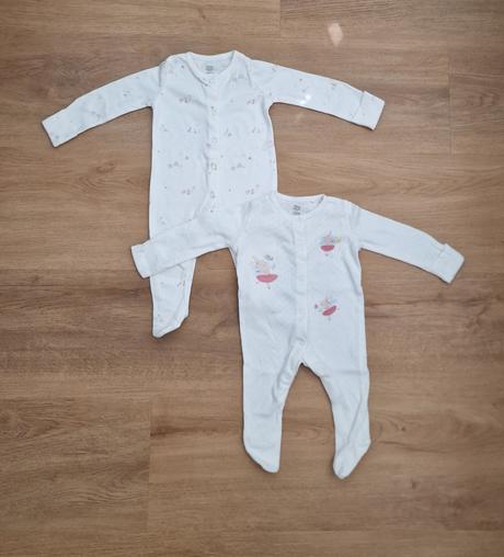 2x zajkové dupačky f&f, 0-3 m, f&f,56