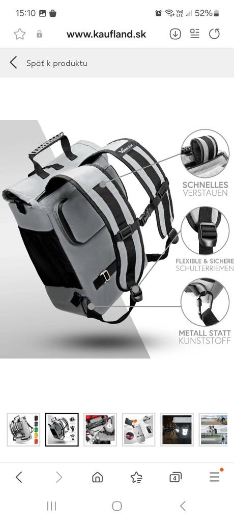 Valkental valkone 3v1 taška na bicykel, 