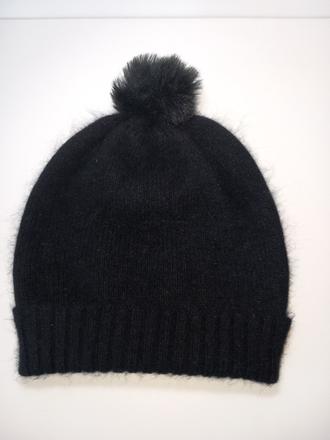 Čierna čiapka z angory, h&m
