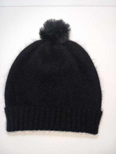 Čierna čiapka z angory, h&m