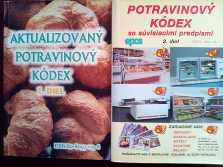 2x potravinový kódex - knihy ô,