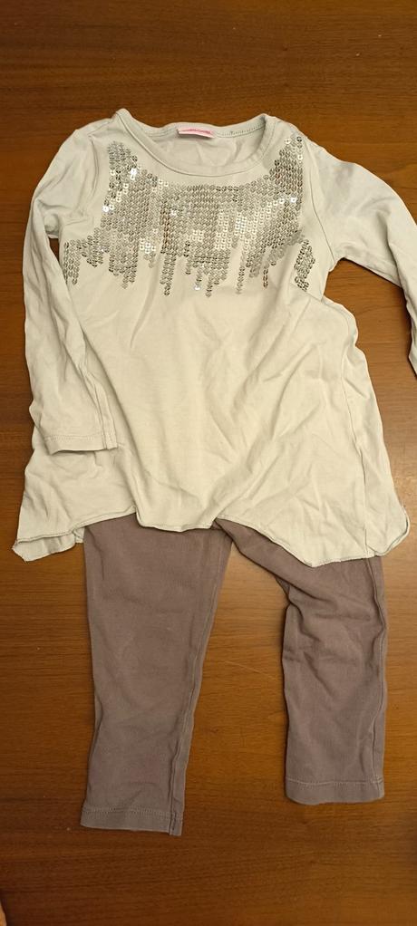 Flitríkové predĺžené tričko+legíny,veľ.1-2roky, cherokee,86