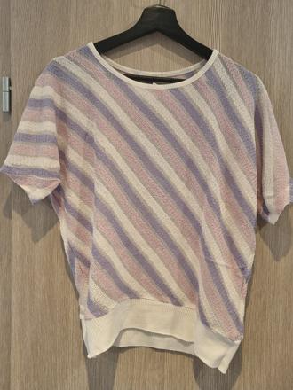 Farebné prúžkované tričko, m