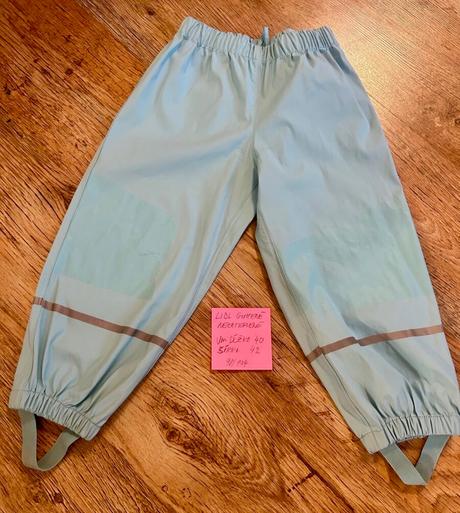 Gumene nohavice do dažďa lidl, lupilu,104