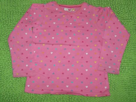 Ružové tričko so srdiečkami, marks & spencer,104