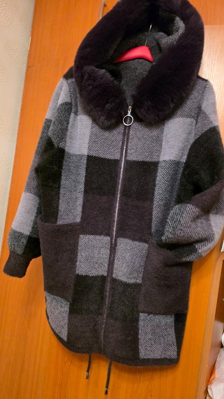 Alpaka xl s kozušinkou baklažanova, reserved,xl