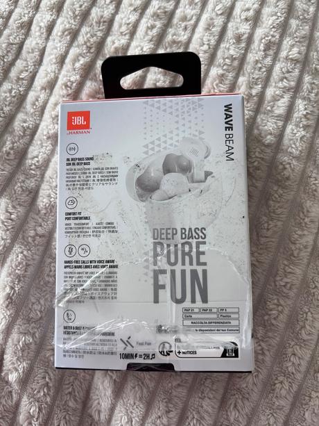 Jbl wave beam white slúchadlá, 