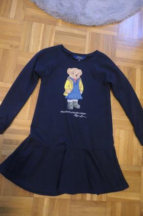 Ralph lauren bear original dievcenske saty 7/8, ralph lauren,128
