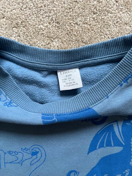 Lindex bledomodrá mikina 98, lindex,98
