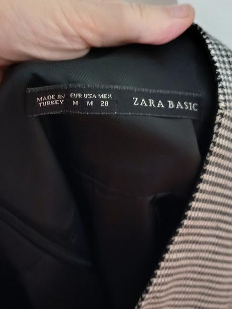 Puzdrová sukňa so vzorom kohutej stopy zara, zara,m
