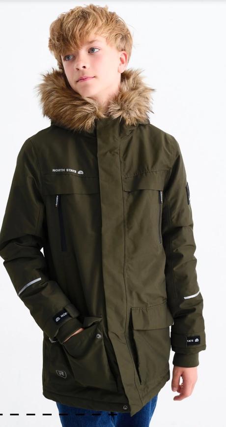 Zimná vodeodolná parka c&a (2x oblečná), c&a,182