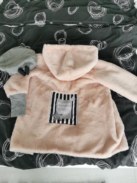 Prechodny kabat piskaci obojstrany 3-4r., funny bunny,98