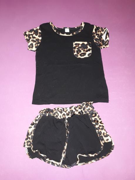 Cierno tigrovany set na leto 98/104, 98