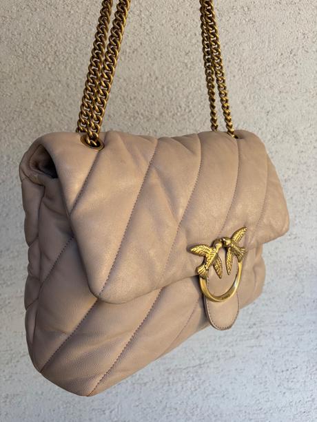 Pinko najvacsia 35x26 love puff bag kabelka bezova, pinko