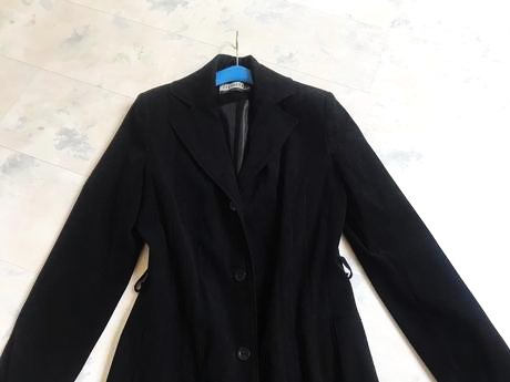 3/4 semišový slim trenčkot, clockhouse,m