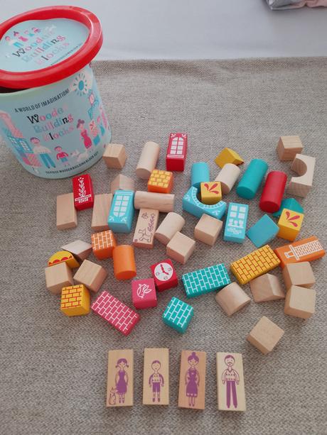 Detské drevené kocky,