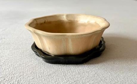 Keramický bonsajový kvetináč s podmiskou, 