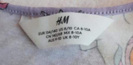 Kvalitné bavlnené šaty so jednorožcami v top stave, h&m,140