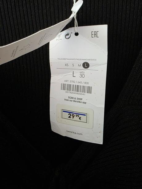 Čierne mini šaty bershka l, bershka,l