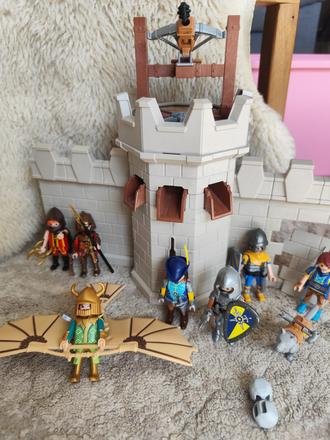 Playmobil rytierska pevnosť a rytieri,