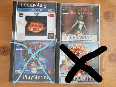 2 x originál hry na playstation 1., 